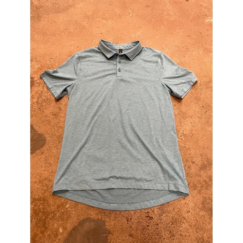 lululemon athletica Men's Heather Light Blue Polo
